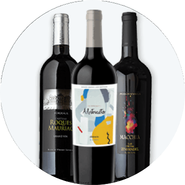 Bottles of red wine